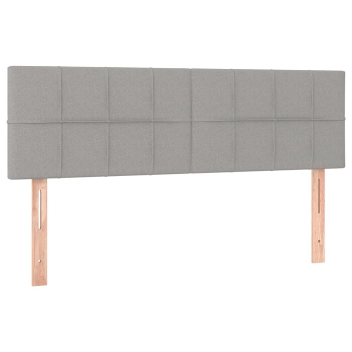 2er-Set Kopfteil für Bett, Lichtgrau, 72x88 cm - bis zu 33 % sparen!