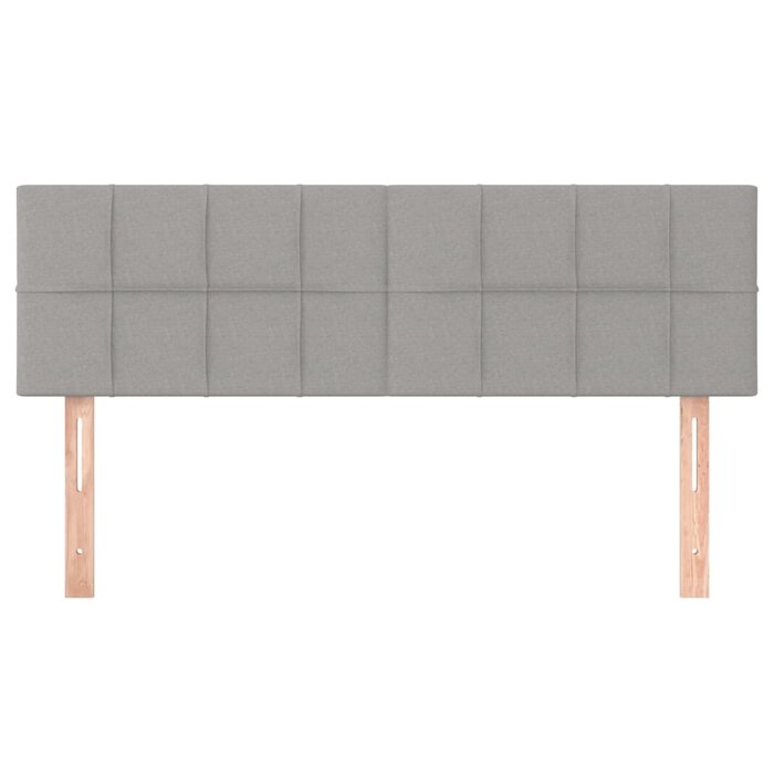 2er-Set Kopfteil für Bett, Lichtgrau, 72x88 cm - bis zu 33 % sparen!