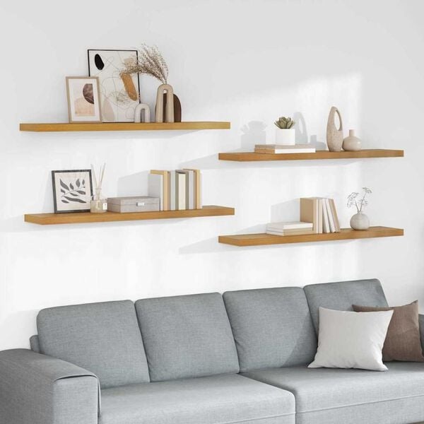 4-teiliges Wandregal Set Beige 120cm - Jetzt bis zu 33,6% Rabatt sichern