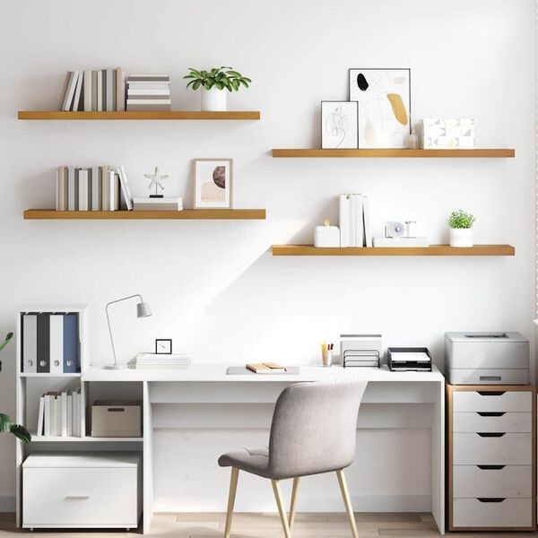 4-teiliges Wandregal Set Beige 120cm - Jetzt bis zu 33,6% Rabatt sichern