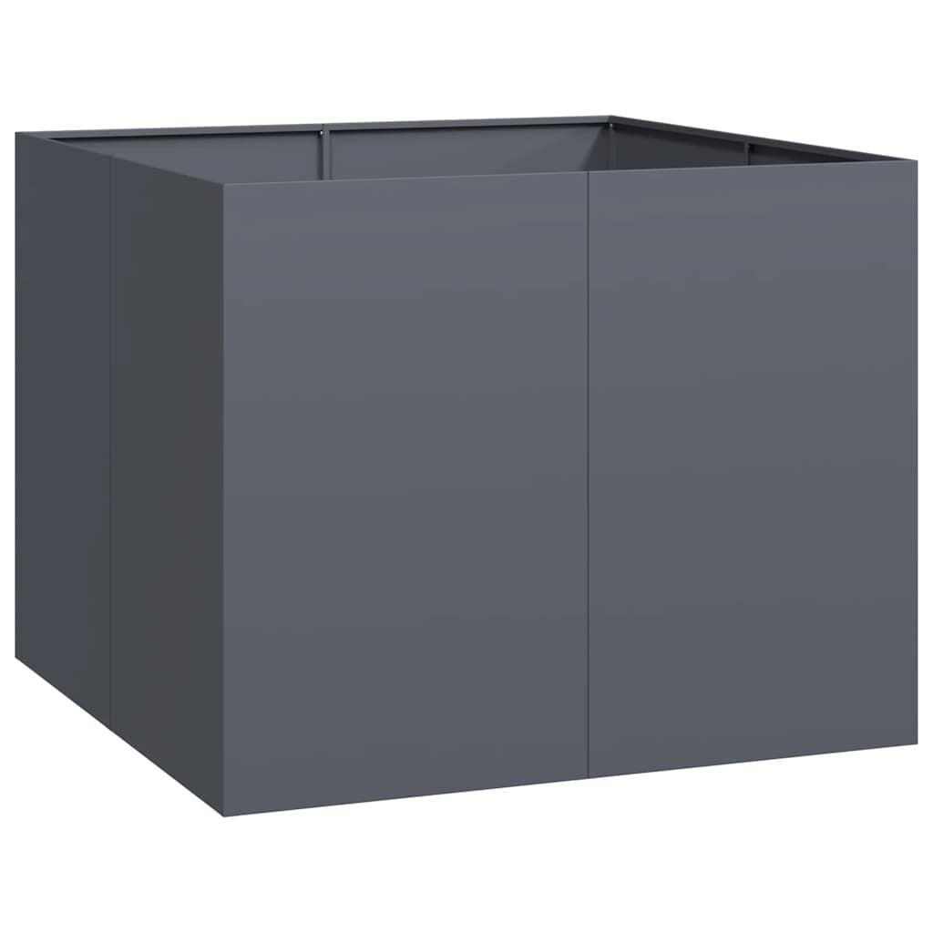 Stilvolles Hochbeet aus Stahl - 100x100x80cm - anthrazit - bis zu 34,2% sparen