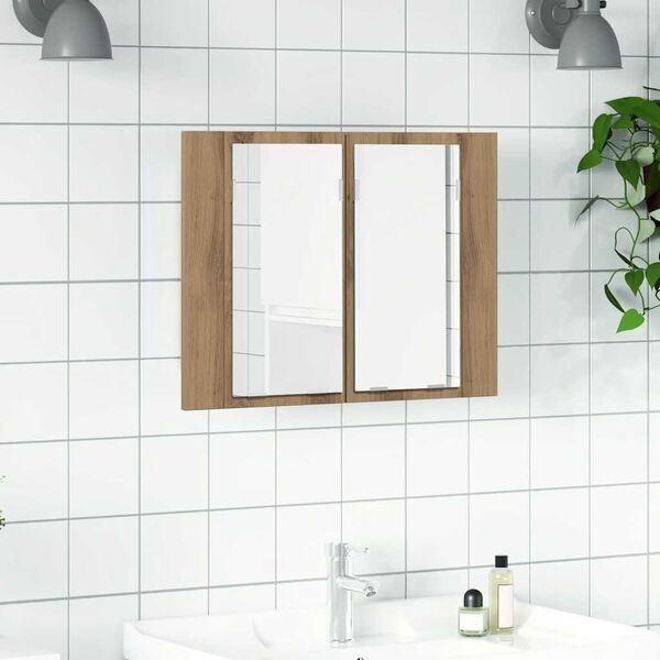 LED-Spiegelschrank Artisan-Eiche 60x45cm - bis zu 32,3% Rabatt