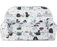 Viking Choice Kindersofa mit Schlaffunktion 85 cm Grau - Jetzt bis zu 31% sparen