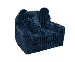 Viking Choice Kindersessel & Schlafsofa aus Kordsamt, Blau - Jetzt bis zu 29% sparen