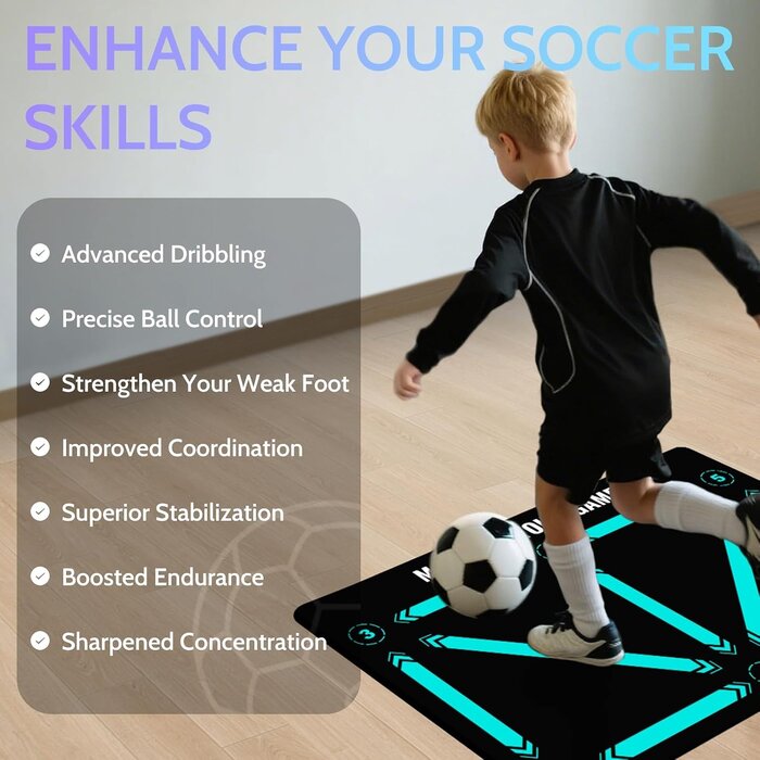 Fußball Trainingsmatte 90x60cm mit Kick-Trainer - jetzt bis zu 61% sparen