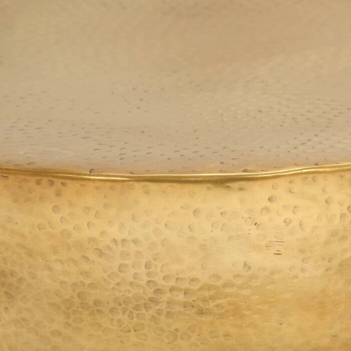Exklusiver Couchtisch, Aluminium Messingoptik, 70x30 cm - bis zu 34,3% sparen