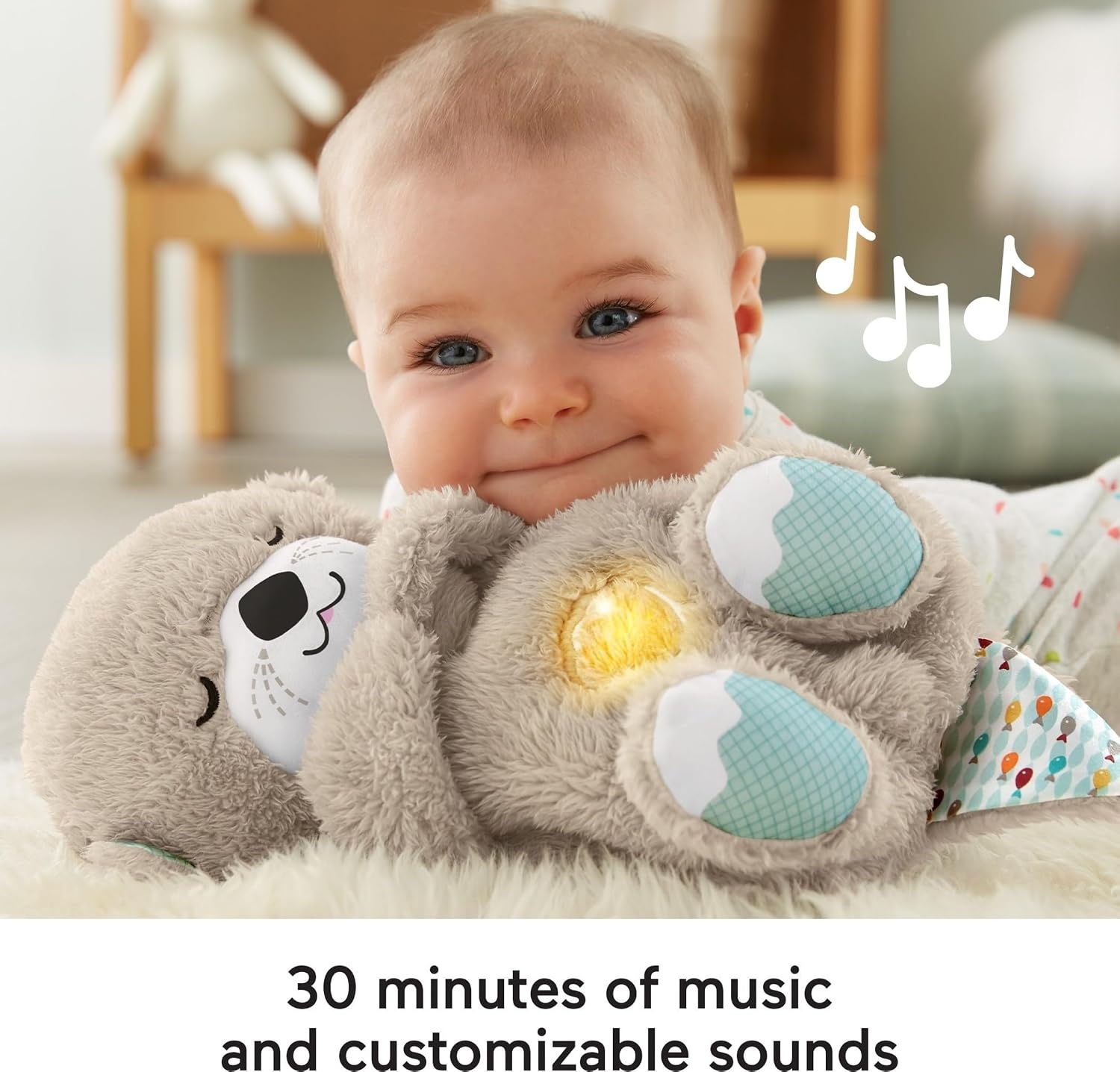 Fisher Price Beruhigendes Musik-Plüschtier mit Atembewegung - bis zu 59% günstiger