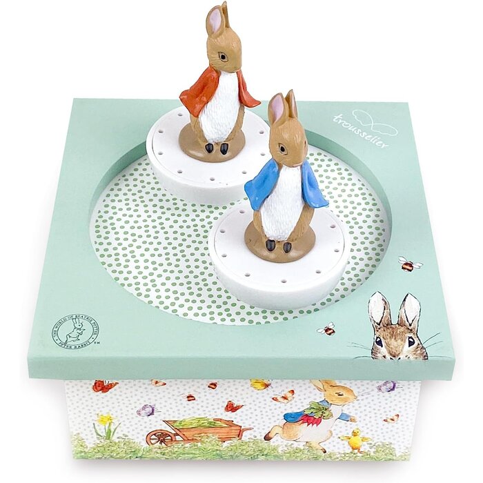 Spieluhr mit tanzendem Peter Hase, Holz - jetzt bis zu 30,5 % günstiger!