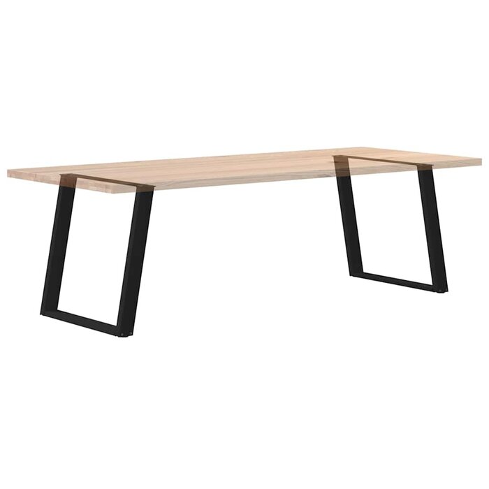 Tischbeine U-Form Stahl Schwarz 70x73 cm - Set - bis zu 33,1% günstiger
