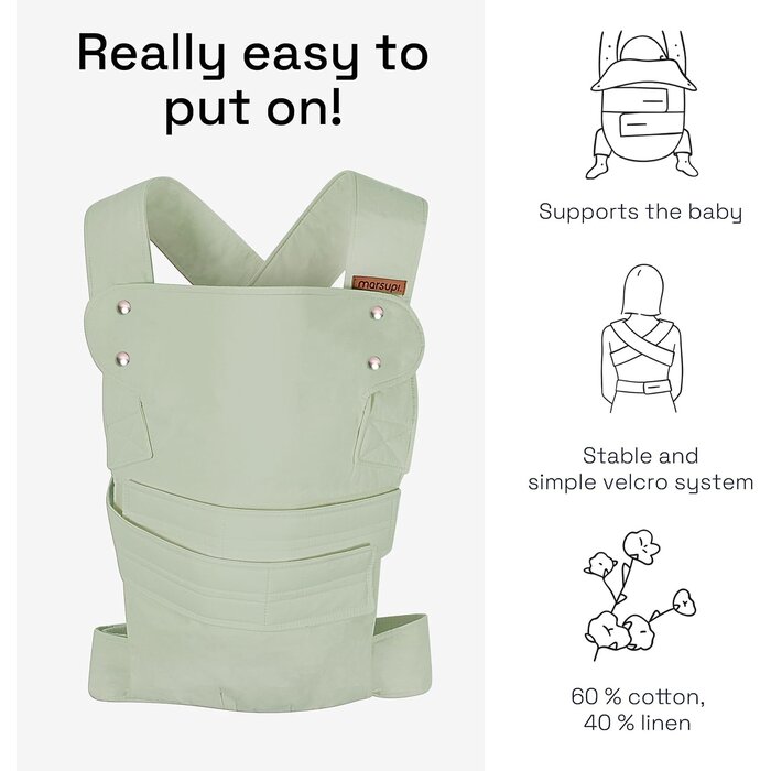 Ergonomische Babytrage - Bio-Baumwolle - bis zu 33,3% Rabatt im Outlet