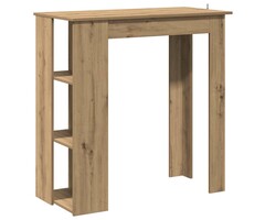 Vidaxl Moderner Bartisch mit Regal in Artisan-Eiche - Jetzt bis zu 40% günstiger