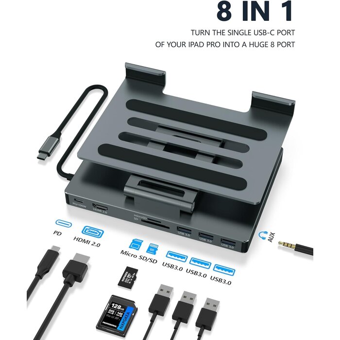 8-in-1 USB-C Dockingstation für Tablets & Laptops - bis zu 60% Rabatt