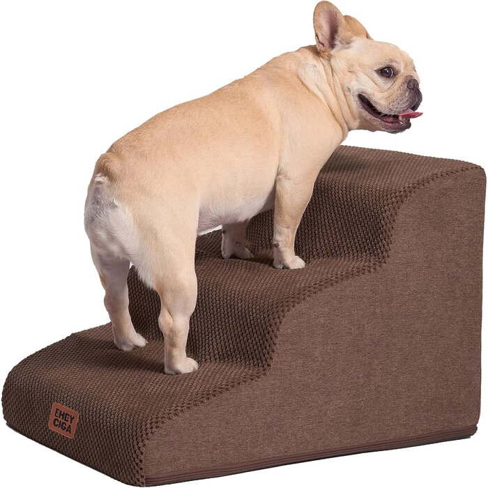 Hunde- und Katzentreppe, 3 Stufen, gelenkunterstützend, Beige - bis zu 65% Rabatt