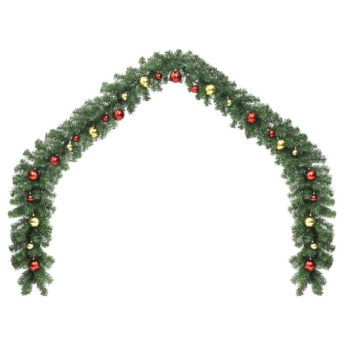Vidaxl Weihnachtsgirlande 5m mit LED & Kugeln - bis zu 49% Rabatt im Outlet