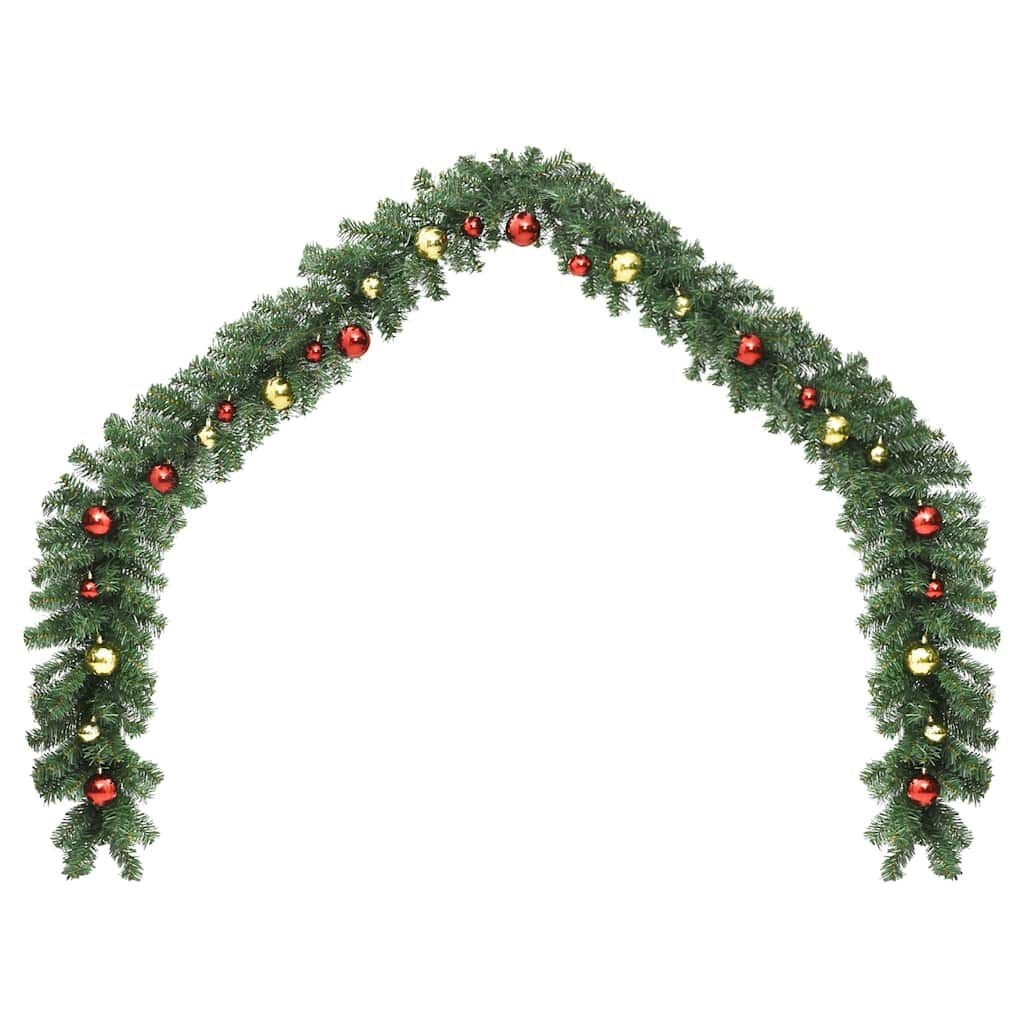 Vidaxl Weihnachtsgirlande 5m mit LED & Kugeln - bis zu 49% Rabatt im Outlet