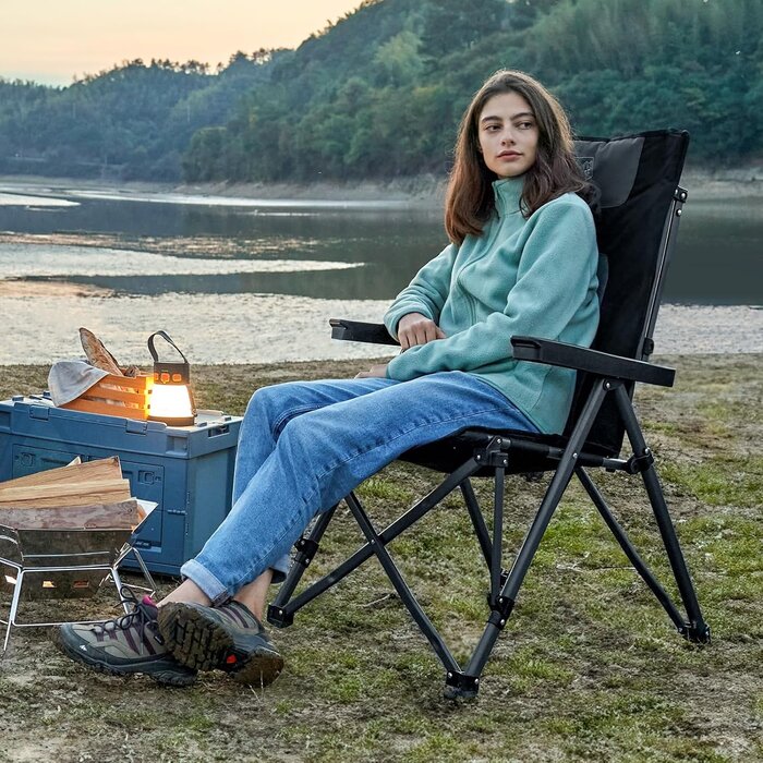 XL Klappbarer Camping-Liegestuhl bis 260 kg - jetzt bis zu 33,1 % günstiger