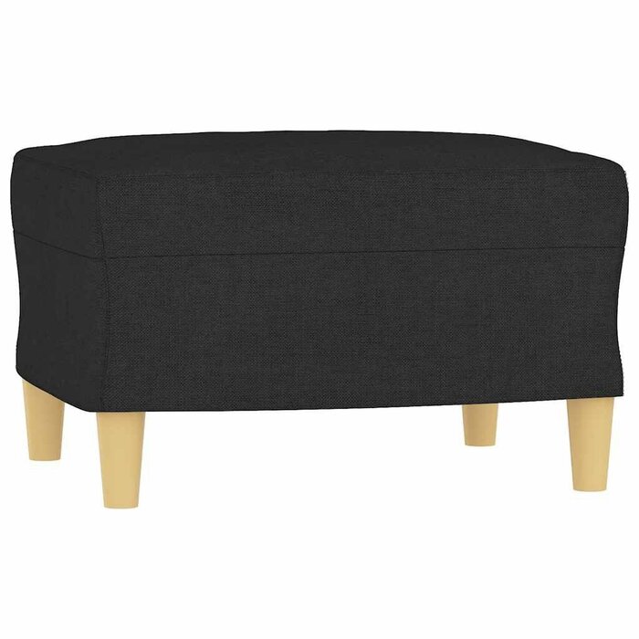 Eleganter Fußhocker 60x50x41 cm in Schwarz - bis zu 32,2% sparen