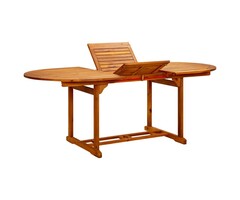 Vidaxl Massiver Akazien-Gartentisch 200x100cm - Natur - bis zu 42% reduziert