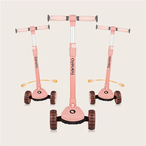 2-in-1 Kinderroller Rosa - LED-Räder, klappbar - bis zu 32,9% Rabatt