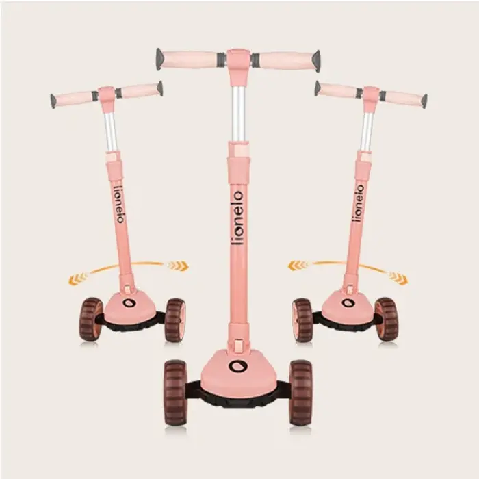 2-in-1 Kinderroller Rosa - LED-Räder, klappbar - bis zu 32,9% Rabatt