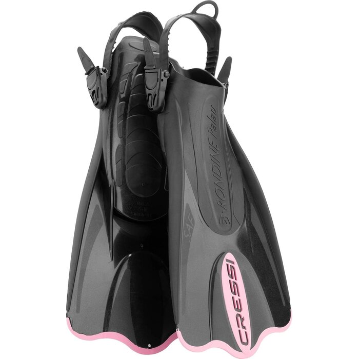 Cressi Verstellbare Schnorchelflossen - Schwarz/Pink - Outlet bis zu 60% Rabatt