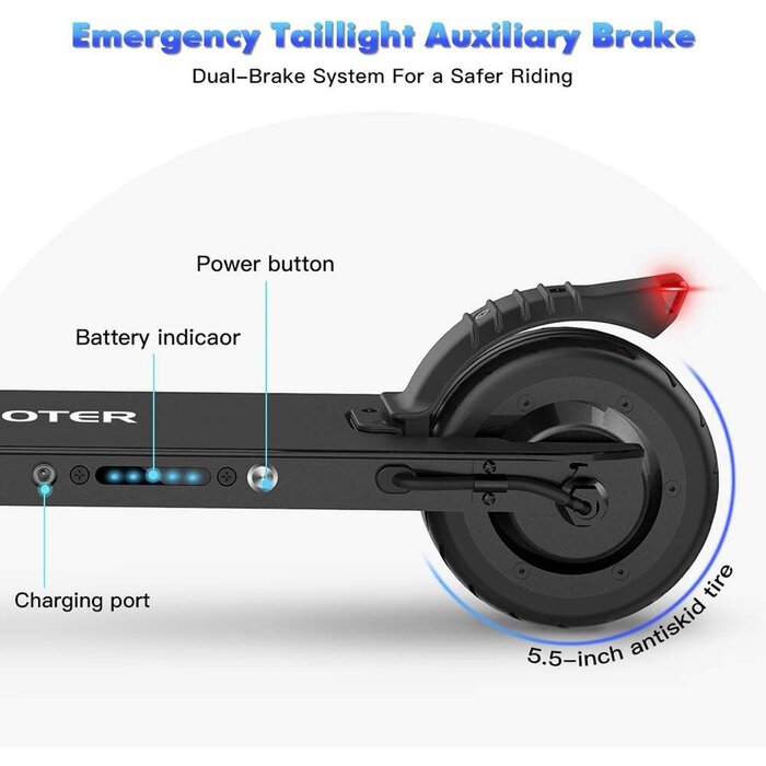 Elektrischer E-Scooter S1, Faltbar, 250W - bis zu 34,6% Rabatt