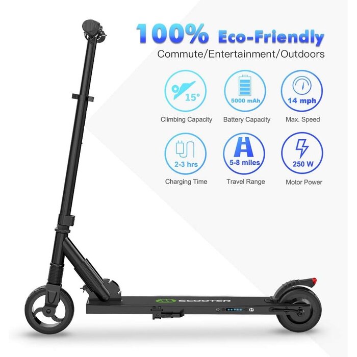 Elektrischer E-Scooter S1, Faltbar, 250W - bis zu 34,6% Rabatt
