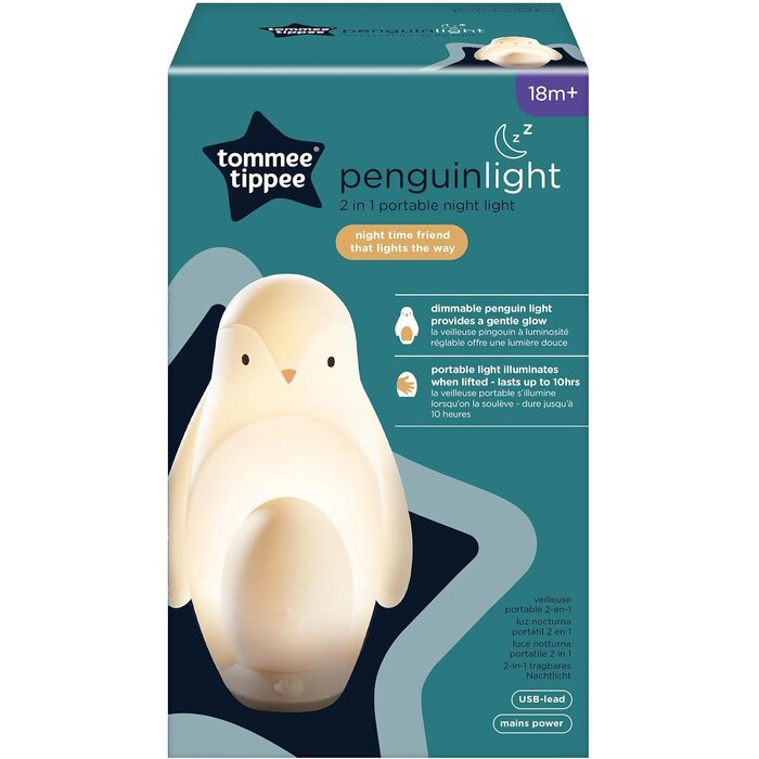 Pinguin 2-in-1 Nachtlicht für Kinder - dimmbar & tragbar - bis zu 27,8% Rabatt