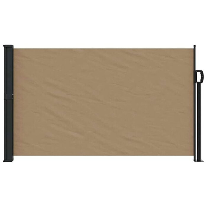 Ausziehbare Seitenmarkise 120x600 cm Taupe - Jetzt bis zu 33,6% Rabatt sparen!