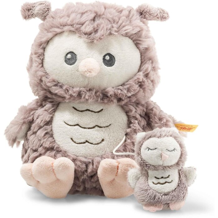 Eulen-Spieluhr für Babys - 21 cm - Kuschelweich - bis zu 32,9 % Rabatt