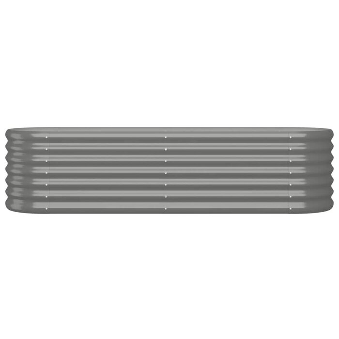 Ovaler Pflanzkübel Stahl 152 cm - Grau - Bis zu 31,4% Rabatt