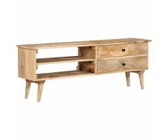 Vidaxl TV-Board aus Mangoholz 140x30x50 cm - Jetzt bis zu 41% Rabatt