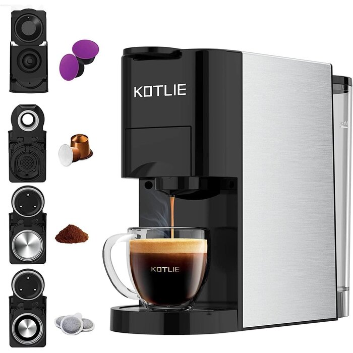 4-in-1 Kapsel-Kaffeemaschine - Espresso & Pads - bis zu 33,6 % reduziert