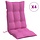 4er-Set Hochlehner Stuhlkissen, 120x50 cm, Rosa - bis zu 33,7% sparen!