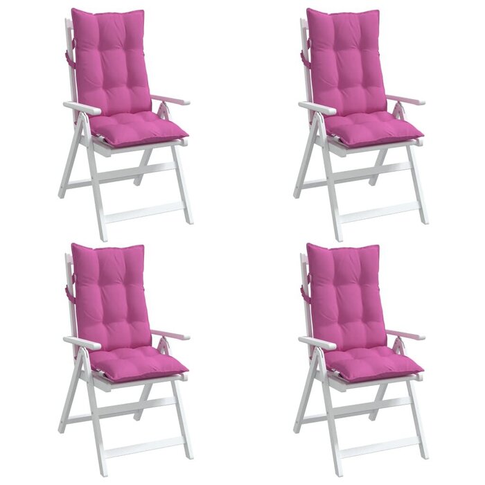 4er-Set Hochlehner Stuhlkissen, 120x50 cm, Rosa - bis zu 33,7% sparen!