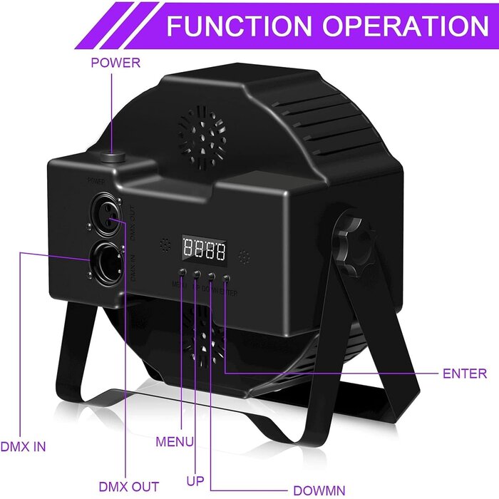 UV Blacklight DMX512 Scheinwerfer 72W - Party-Strahler - bis zu 32,3% Rabatt