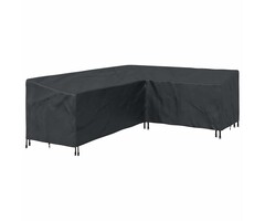 Vidaxl L-Form Gartenmöbel-Abdeckhaube, 250x180x80cm, Schwarz - sparen Sie bis zu 38%