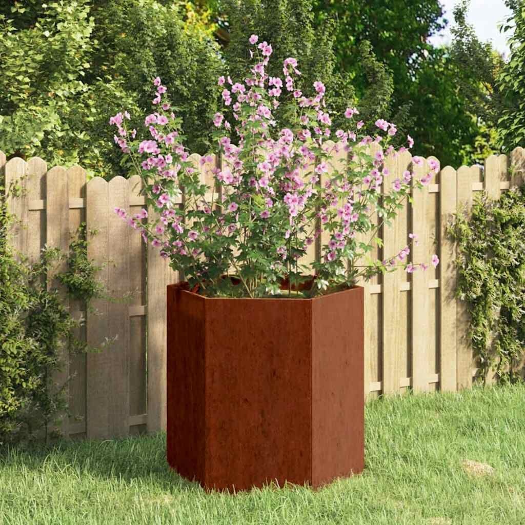 Moderner Cortenstahl Pflanzkübel 40x40x45cm - Jetzt bis zu 32,1% sparen