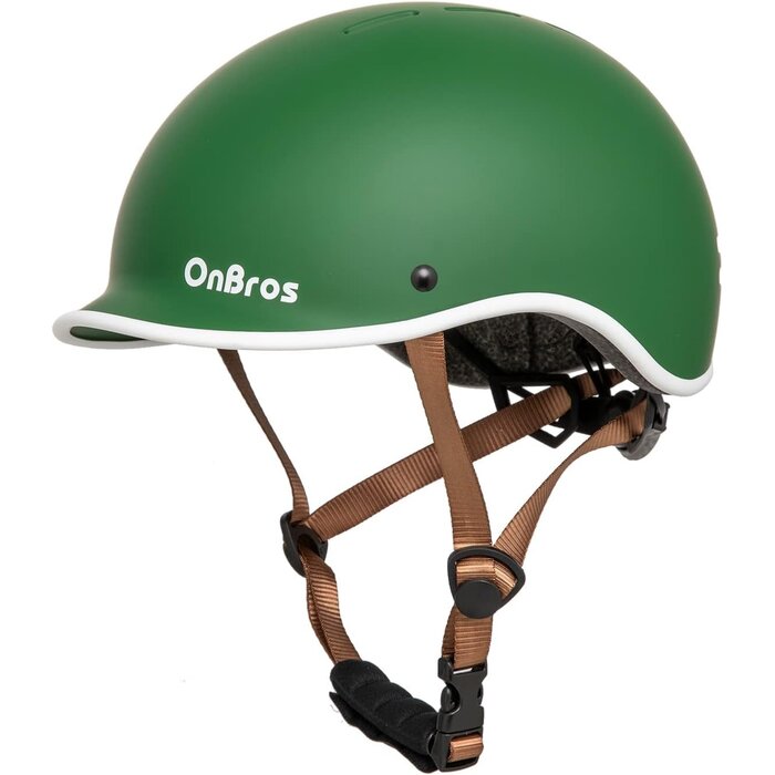 Retro-Fahrradhelm Kaffeebraun Gr. L - bis zu 31,8% günstiger!