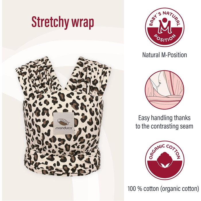 Elastisches Babytragetuch Bio-Baumwolle Leo - bis zu 28,6% Rabatt