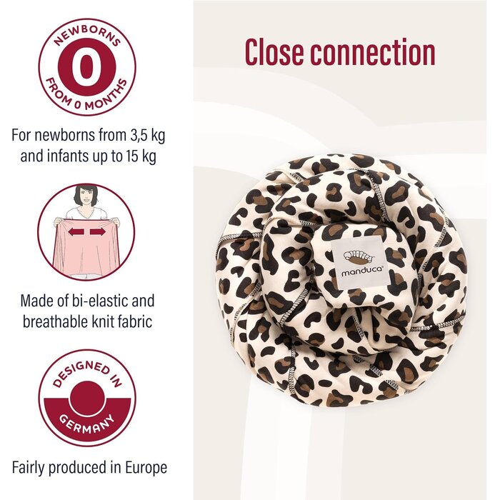 Elastisches Babytragetuch Bio-Baumwolle Leo - bis zu 28,6% Rabatt