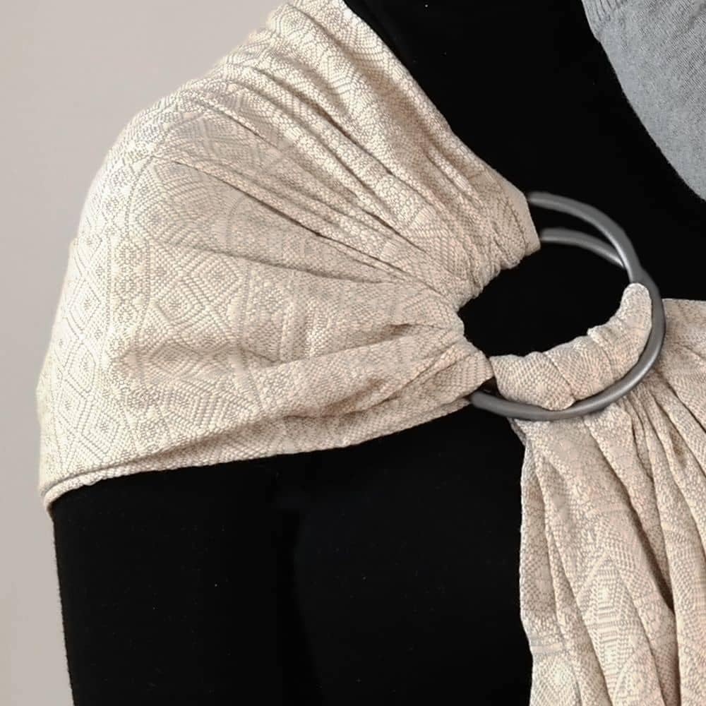 Ringsling aus Baumwolle & Leinen - Naturweiß - bis zu 33% reduziert