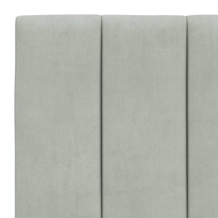 Vidaxl Samt Kopfkissen für Bettkopfteil 90 cm - Hellgrau, bis zu 53% reduziert