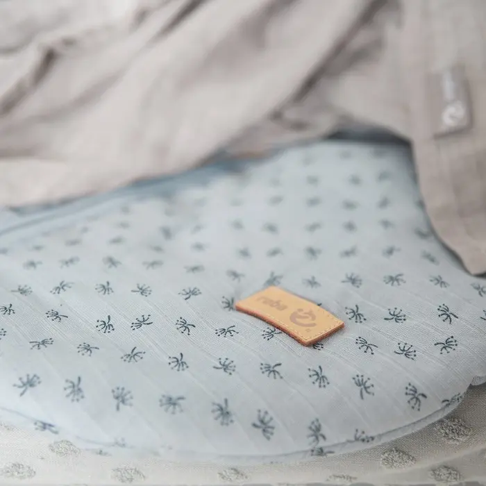 Bio-Musselin Babyschlafsack 90 cm Hellblau - jetzt bis zu 57% günstiger