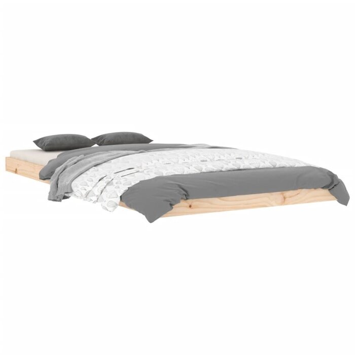 Massives Kiefernholz Bett 100x200 cm - Natur - Outlet bis zu 33,1 % reduziert
