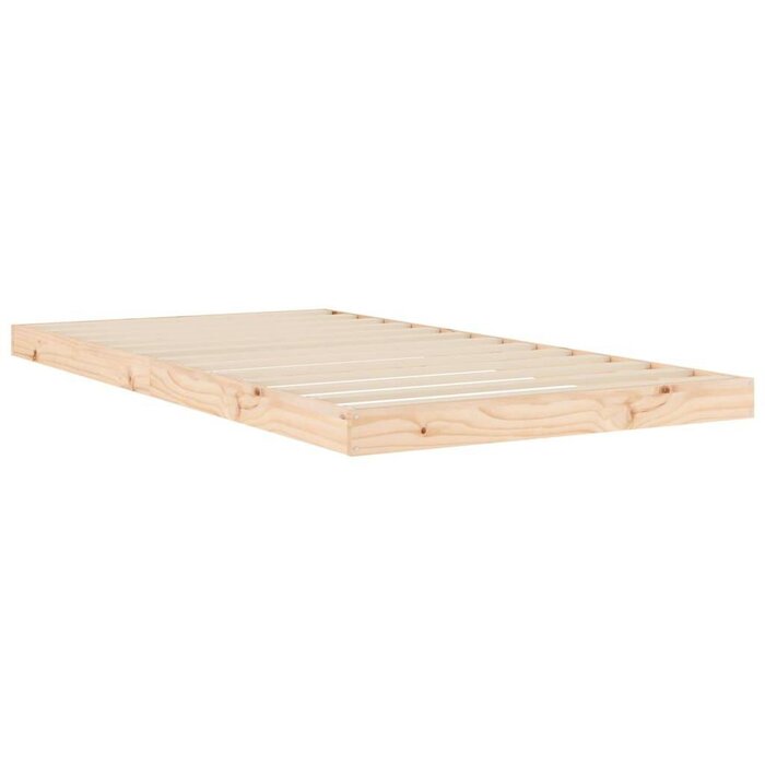 Massives Kiefernholz Bett 100x200 cm - Natur - Outlet bis zu 33,1 % reduziert