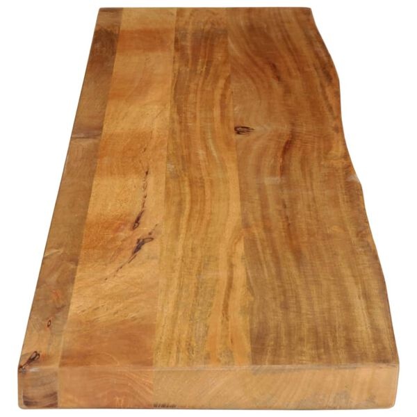 Massive Mangoholz-Tischplatte Naturkante 180x30 cm - bis zu 34 % reduziert