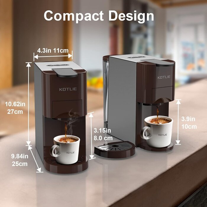4-in-1 Espressomaschine 19 Bar - jetzt bis zu 34,1% günstiger