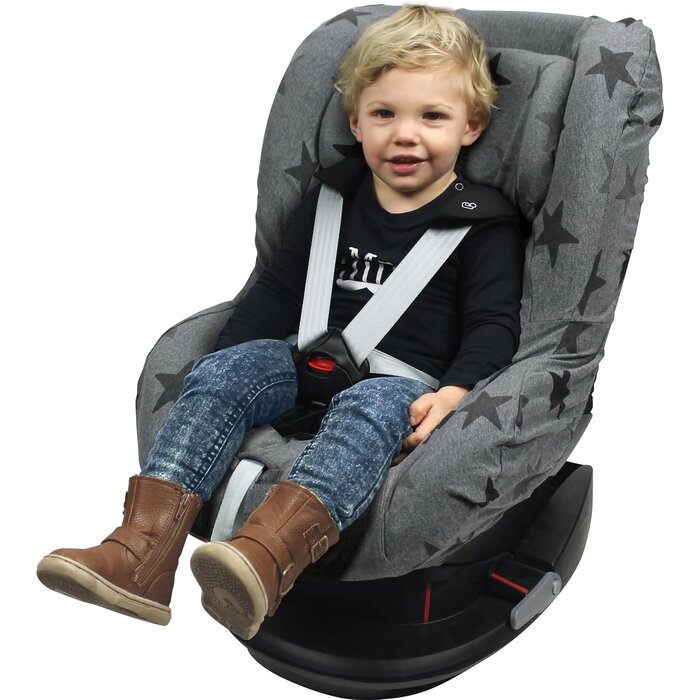 Universeller Autositzbezug Gruppe 1+ (9-18kg) - Graue Sterne - bis zu 30,8% Rabatt