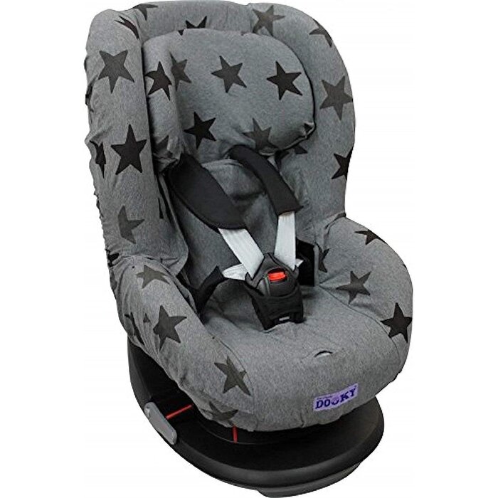 Universeller Autositzbezug Gruppe 1+ (9-18kg) - Graue Sterne - bis zu 30,8% Rabatt